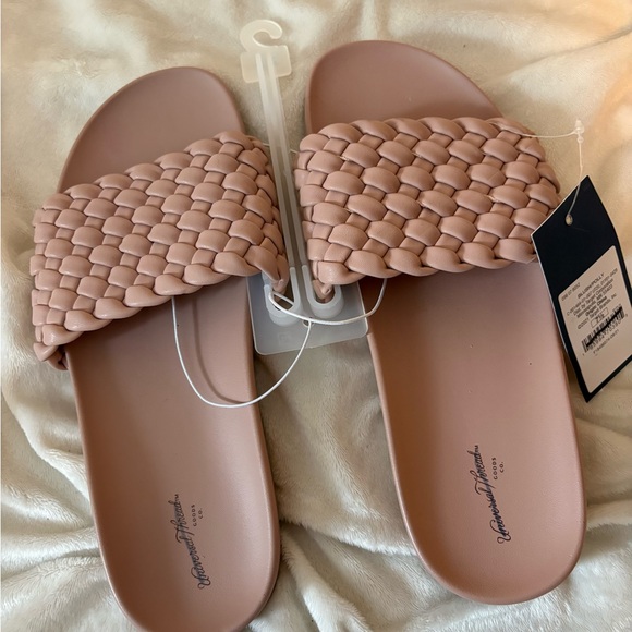 Target Shoes - Target Braided Blush Slide Sandals